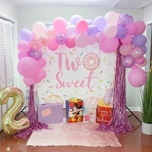 Two sweet birthday banner